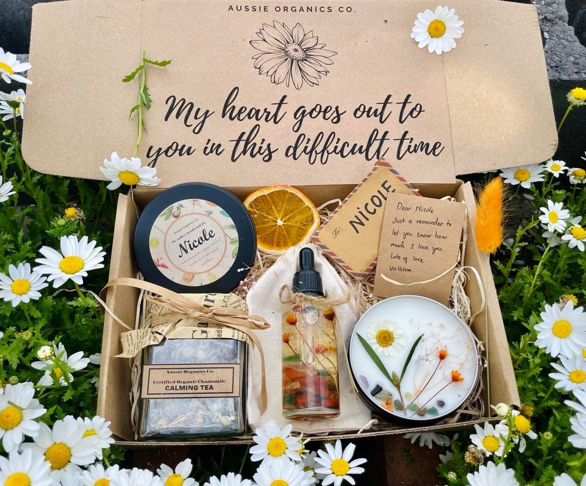 PERSONALISED SYMPATHY SELF CARE GIFT BOX- HARMONY HAVEN