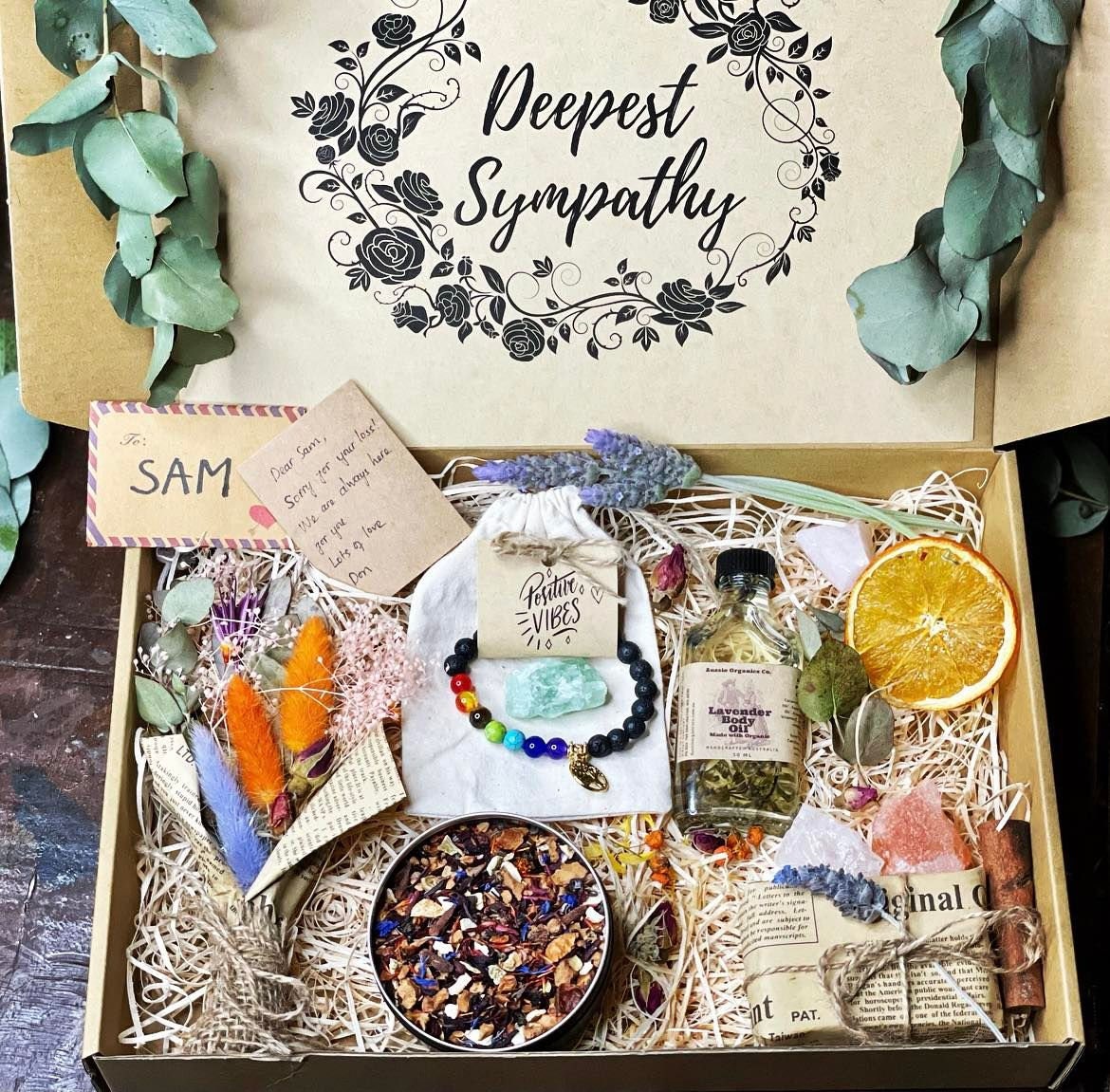 PERSONALISED SYMPATHY GIFT BOX- ZEN MEDITATION