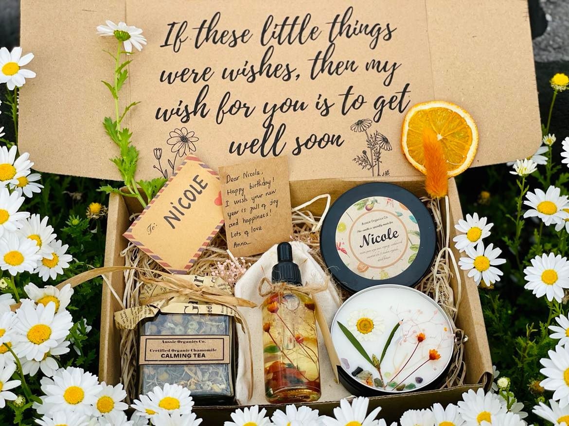 PERSONALISED GET WELL SOON CARE PACKAGE- HARMONY HAVEN
