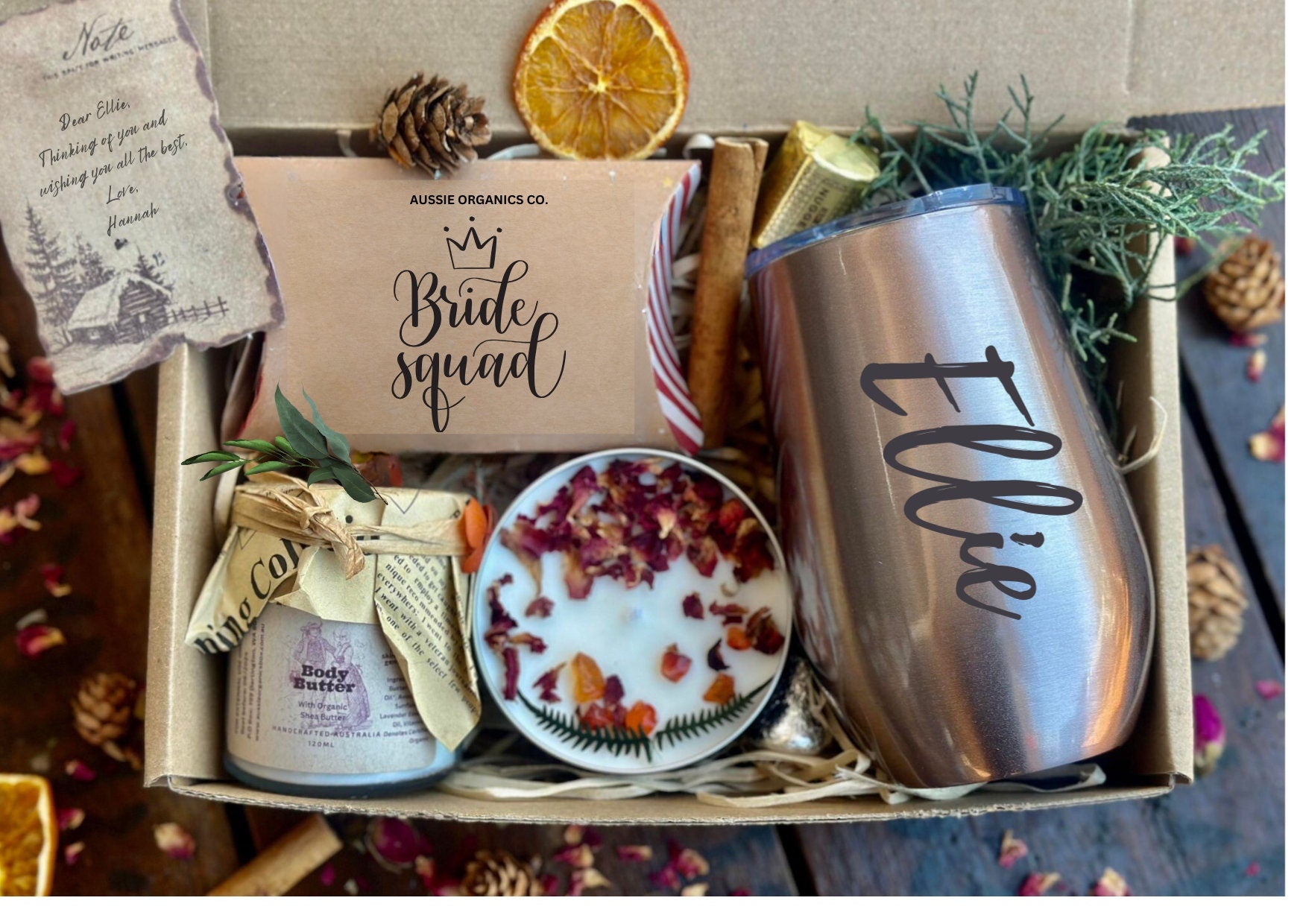 PERSONALISED TUMBLER GIFT BOX FOR BRIDESMAID PROPOSAL