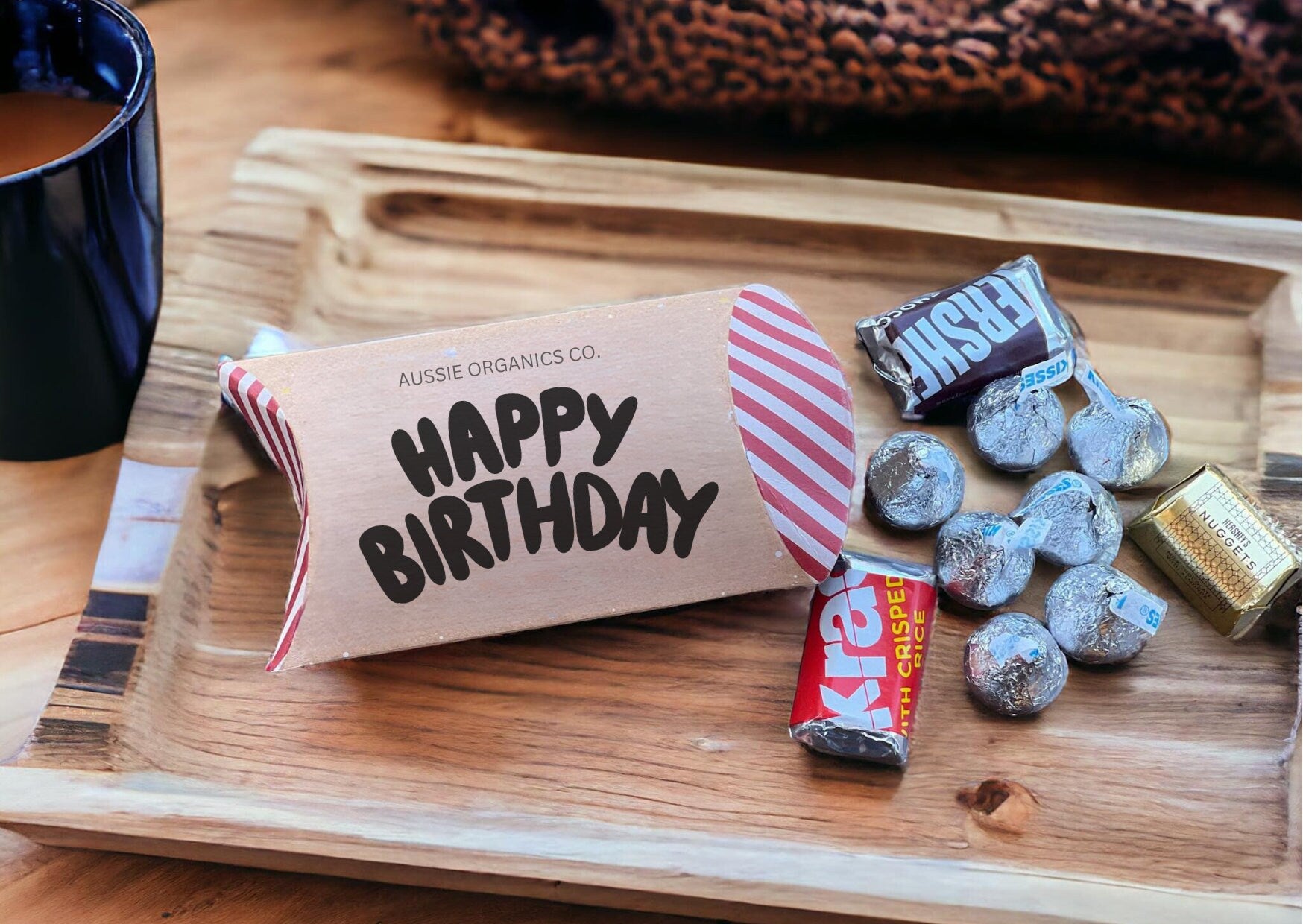 Birthday gift with personalised tumbler