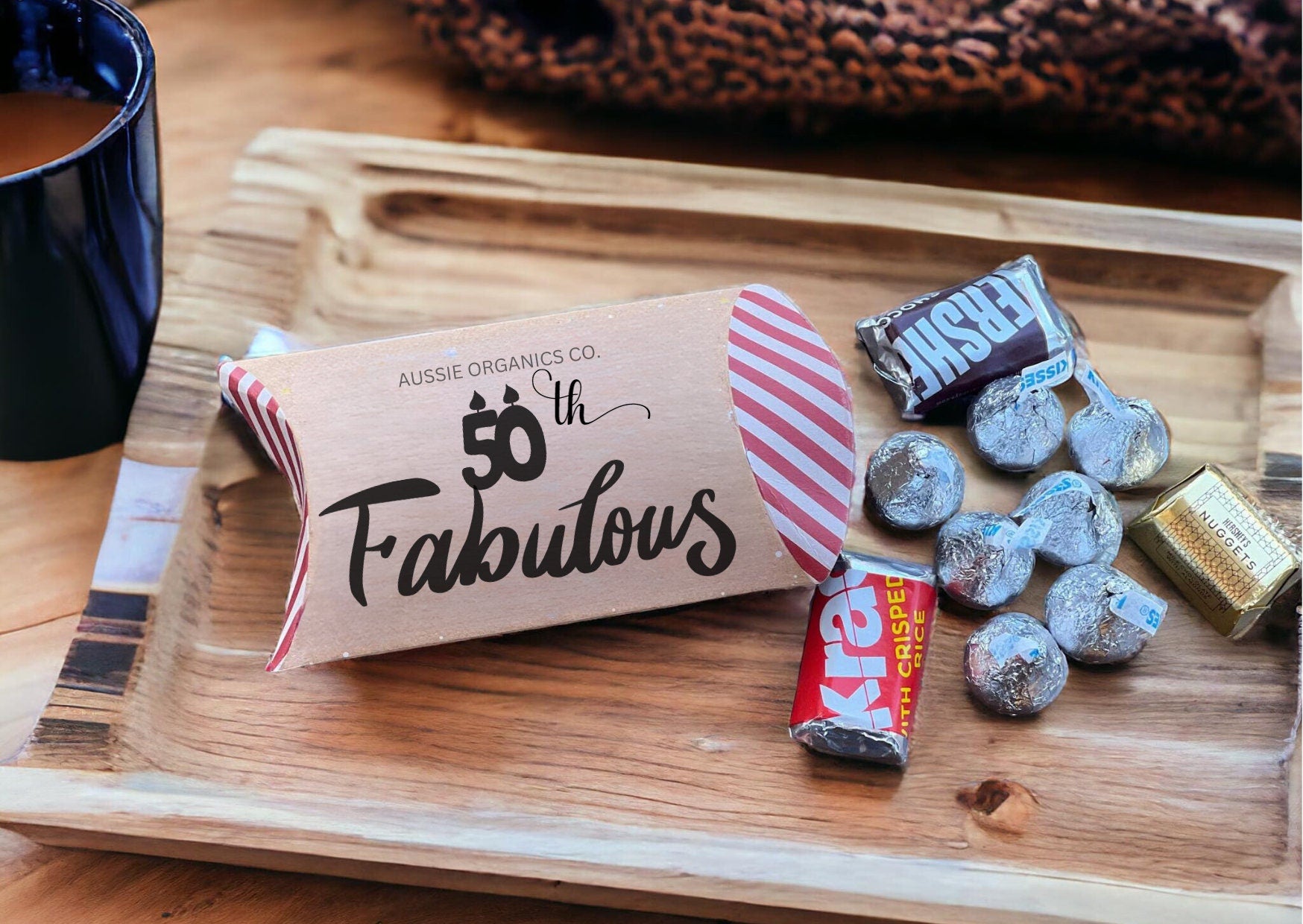 PERSONALISED STAINLESS STEEL TUMBLER 50TH BIRTHDAY GIFT BOX