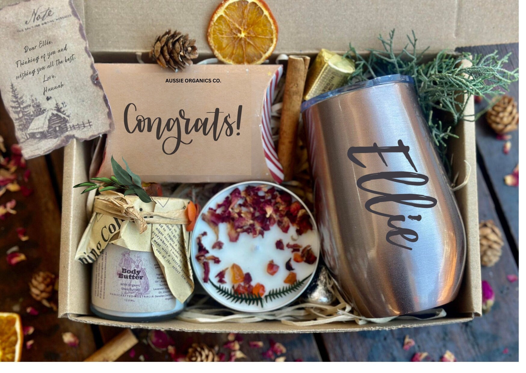 PERSONALISED STAINLESS STEEL TUMBLER GIFT BOX